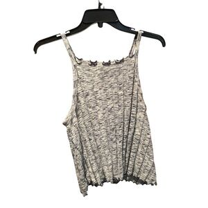 Anthropologie Akemi & Kin Kaden Tank Top in Blue and White Medium